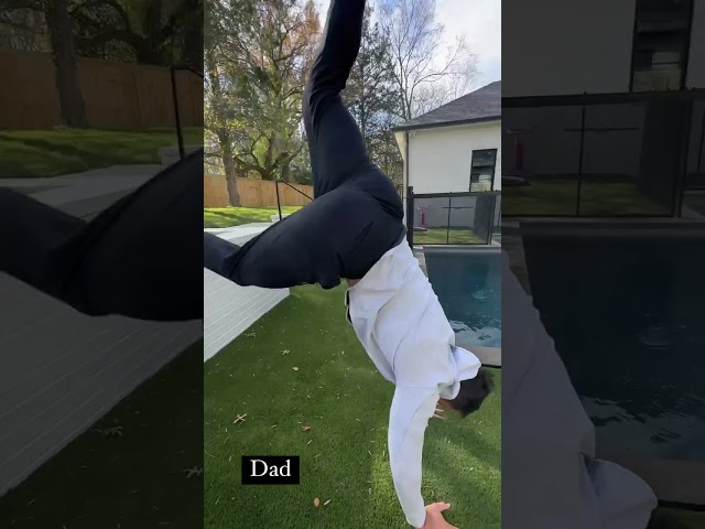 family handstand contest #shorts #shawnjohnson
