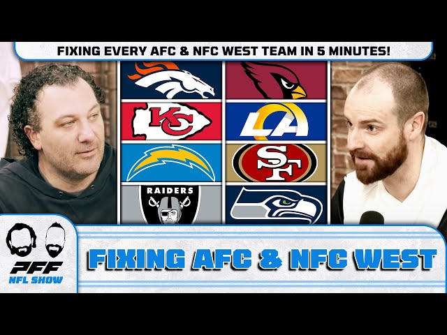 Fixing Every AFC & NFC West Team in 5 Minutes! | PFF NFL Show