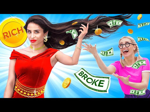 WOW! RICH STUDENTS VS BROKE STUDENTS HACKS || Awesome School Situations, DIY And Hacks by 123 GO!