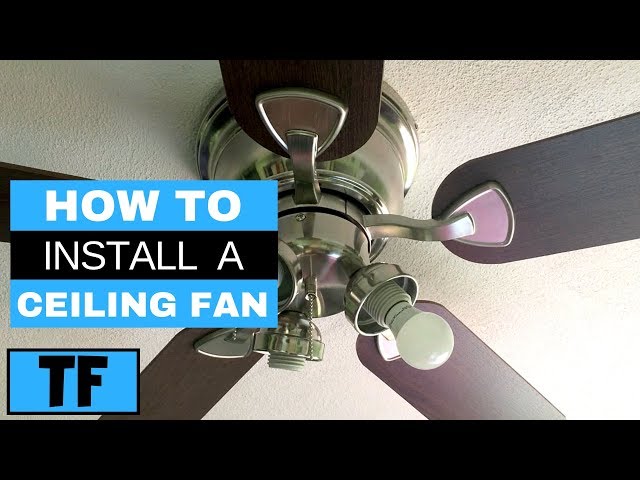 Harbor Breeze Ceiling Fan From Lowes Installation Steps (DIY How To Replace Old Fan)