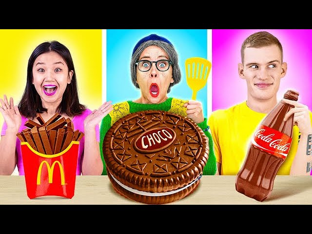 GIANT VS TINY FOOD CHALLENGES || Food Hacks And Cooking Tips By 123 GO! LIVE