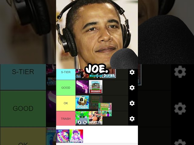 PRESIDENTS RATE ROBLOX GAMES! (TIER LIST) ✅❌ #roblox #shorts