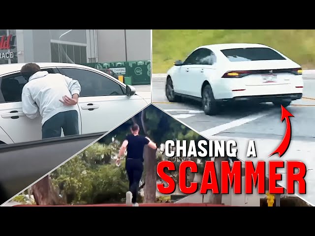 HIGH SPEED CHASING A SCAMMER WHO STOLE $30,000 FROM US!