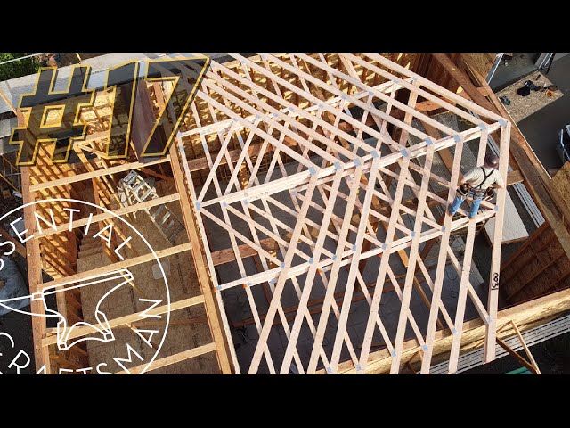 Framing is an Extreme Sport - Stacking a Roof Solo: Shop Build #17