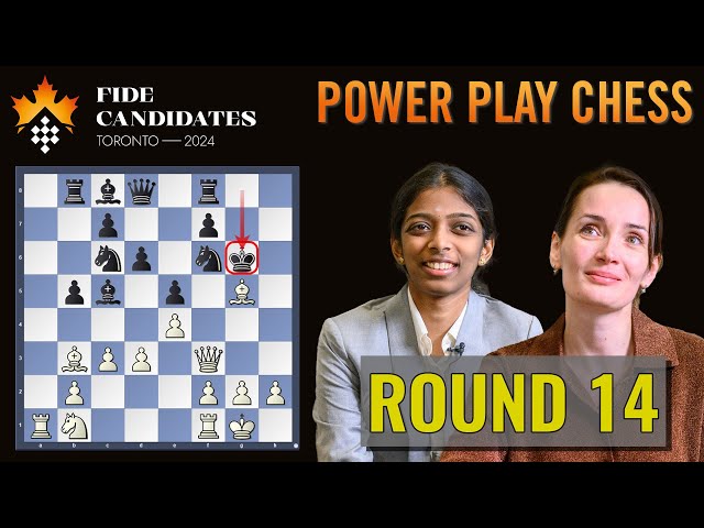 Kateryna Lagno vs Vaishali Rameshbabu | Women's FIDE Candidates 2024 | Round 14