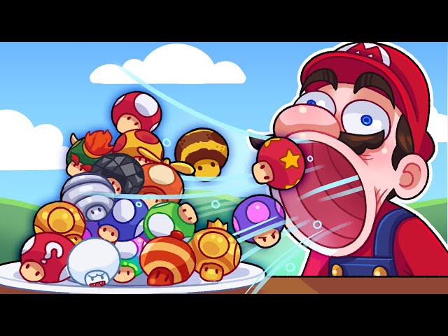 How fast can you eat EVERY mushroom in Mario?