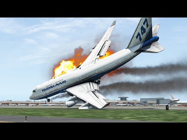 Craziest Landing From B747 Pilot Almost Flipped Huge Airplane Over | X-PLANE 11