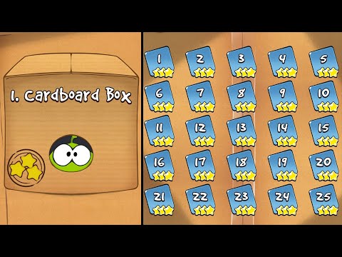 Cut the Rope GOLD (Android, iOS) Gameplay, Walkthrough - All Levels, Chapters, Boxes - 3 Stars Guide (17 boxes with 425 levels)
