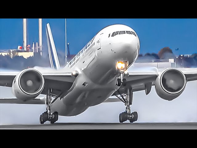20 MINS of WET RUNWAY Action at ORY | Paris Orly Airport Plane Spotting