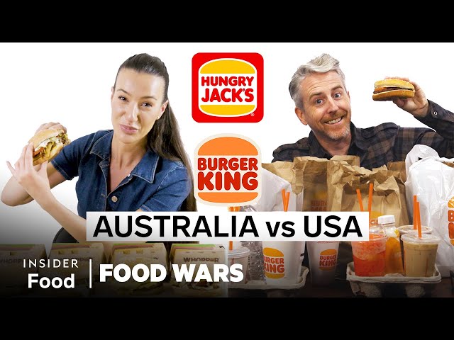 Australia vs US Hungry Jack's And Burger King | Food Wars | Insider Food