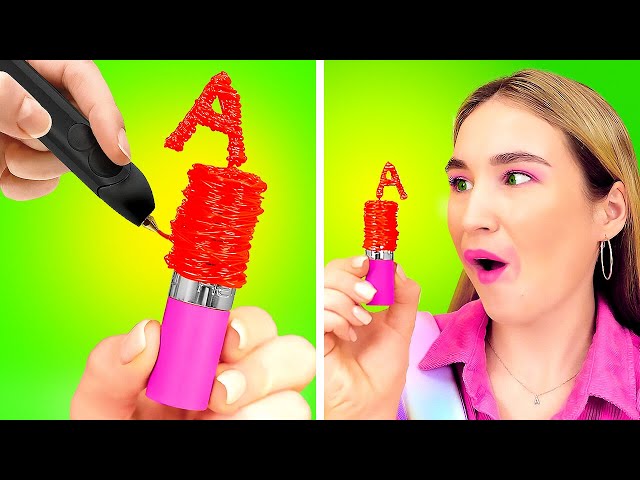 CREATIVE 3D PEN HACKS AND DIY JEWELRY IDEAS || Fantastic Tricks For Handmade Crafts By 123 GO! Like