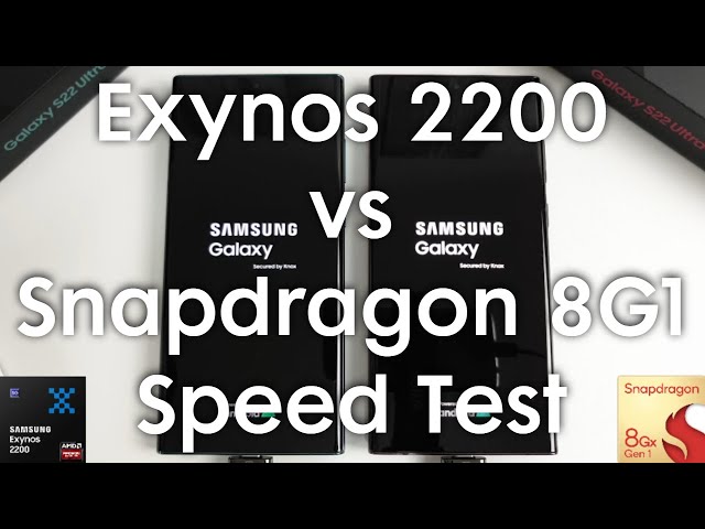 Galaxy S22 Ultra Speed Test - Exynos 2200 vs Snapdragon 8 Gen 1