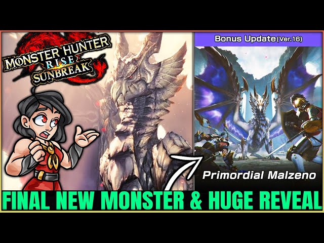 PRIMORDIAL MALZENO CONFIRMED - INSANE New Monster & Armor - MH 6? - Monster Hunter Rise Sunbreak!