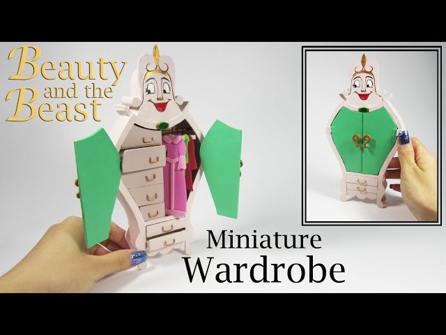 Miniature DIY: Beauty and the Beast Wardrobe