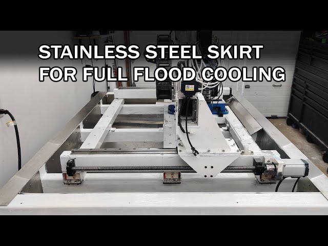 CNC flood cooling stainless steel skirt