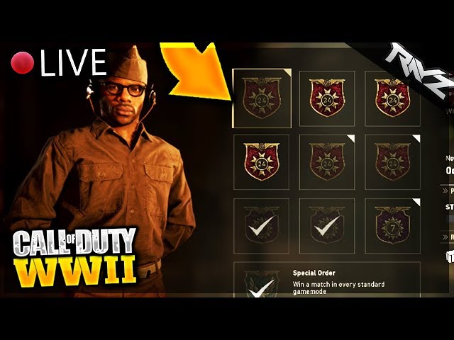How To Complete Daily Orders Fast In CoD WW2! Daily Orders Stream Replay (Call Of Duty: World War 2)