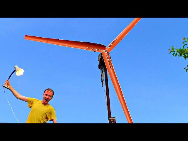 ✅Assembled a powerful Wind Generator for the whole house 🚀 Free electricity 💡 Clean free energy