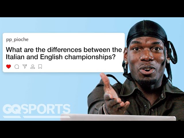French Footballer Paul Pogba Replies to Fans on the Internet | Actually Me | GQ Sports