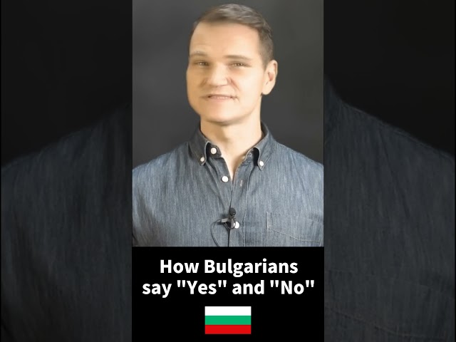 How Bulgarians Say "Yes" and "No" (Youtube #shorts)