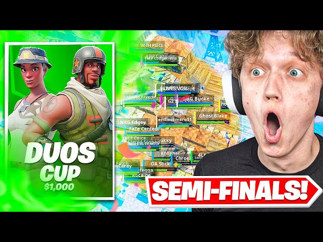 I Hosted SEMI-FINALS for my $1,000 DUOS Tournament in Fortnite