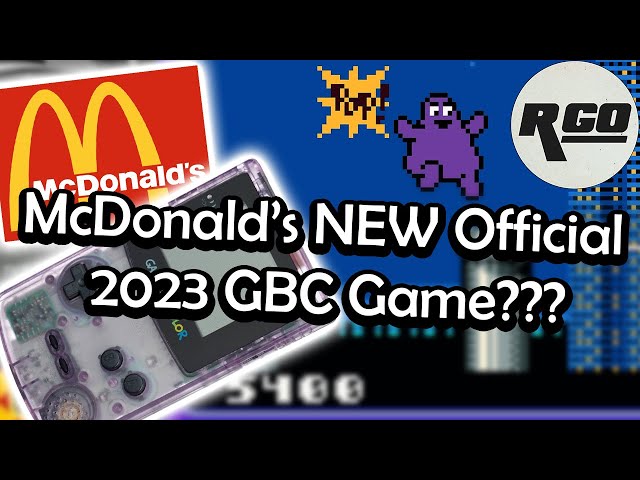 McDonald's NEW Game Boy Color Game - Grimace's Birthday