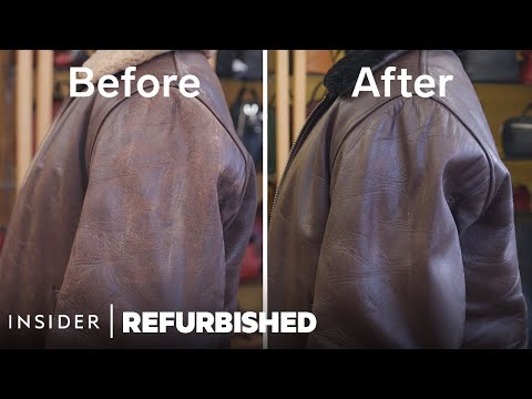 What A $1,500 Leather Jacket Restoration Looks Like | Refurbished