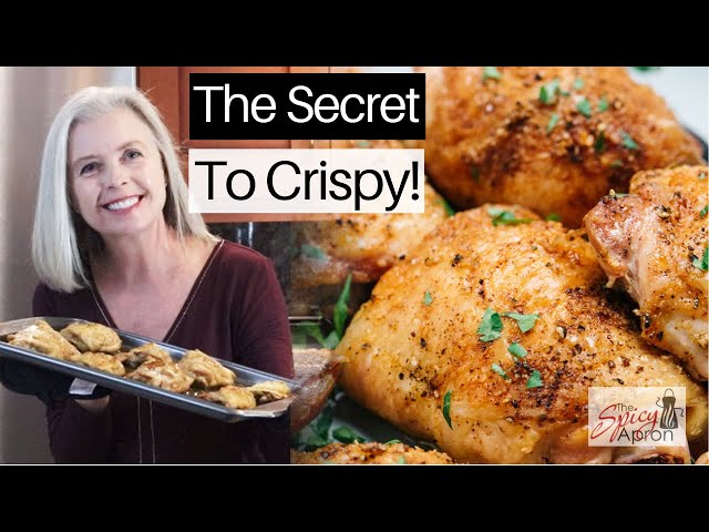 Crispy Baked Chicken Thighs With Skin | EASY!