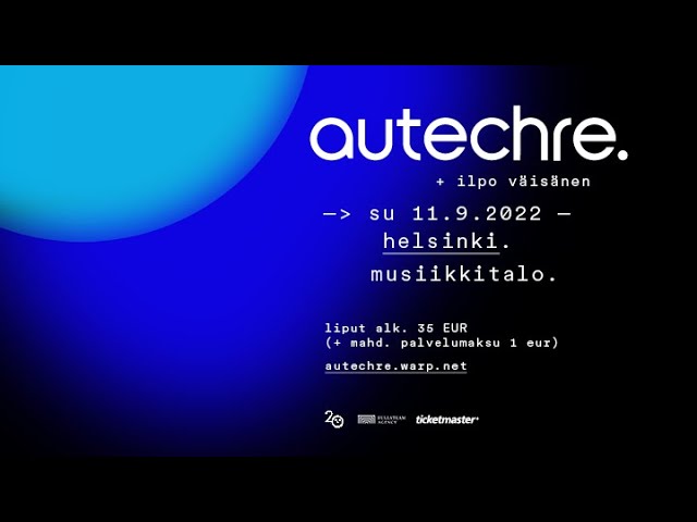 Autechre Live Helsinki 11.09.2022