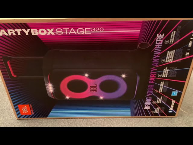 NEW!! JBL PARTYBOX STAGE 320 unpacking!