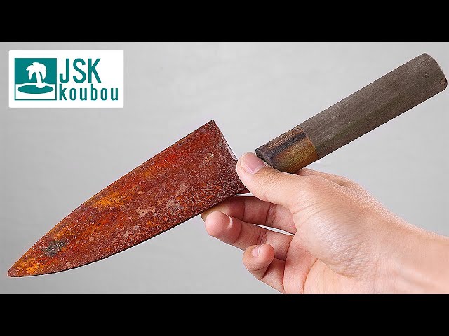 Repair a Rusty Japanese Knife over a month