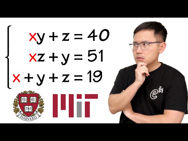 You see nonlinear equations, they see linear algebra! (Harvard-MIT math tournament)