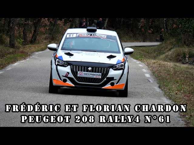 Rallye de Vaison la Romaine 2024 - Peugeot 208 Rally5 N°61 - Frédéric et Florian CHARDON