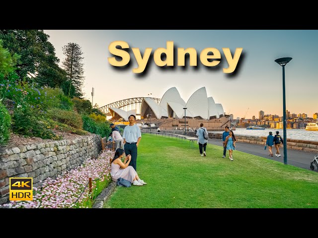 Sydney Australia Walking Tour - Royal Botanic Garden to Opera House | 4K HDR