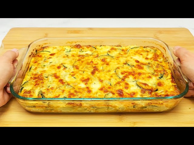 Delicious zucchini dish in 30 minutes! Vegetable casserole with zucchini cheese!