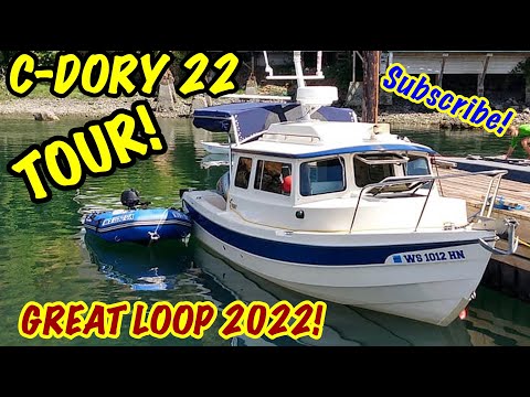 C-DORY 22 BOAT TOUR - COMPLETE TOUR of our boat inside & out! Like TRIP SMITH's! GREAT LOOP 2022!