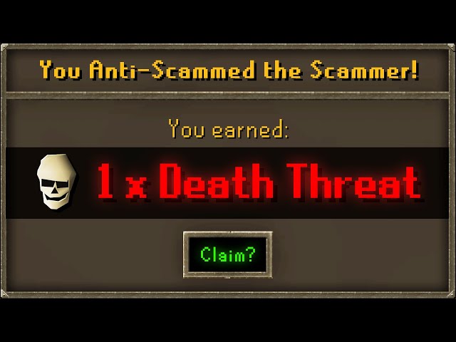 YouTuber Threatened by Millionaire Runescape Scammer