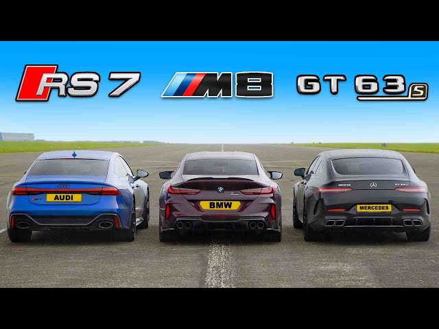 Nuevo Audi RS7 vs M8 vs GT 4-puertas: ARRANCONES