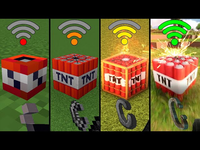 Minecraft: with different Wi-Fi be like
