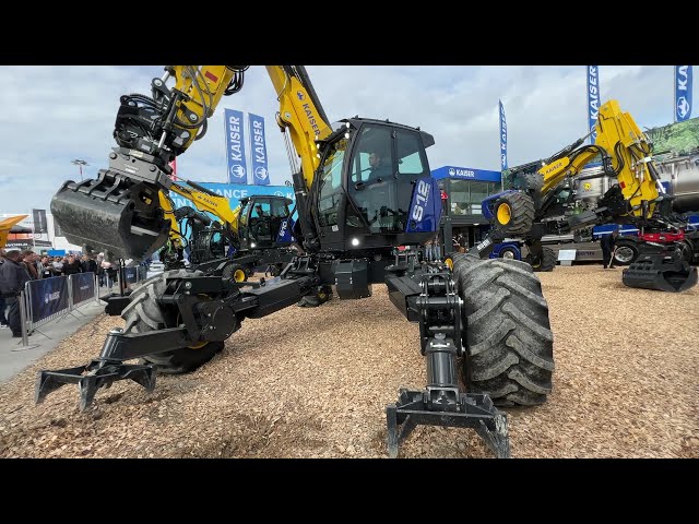 Kaiser S8, S10, And S12 Spider Excavators Show At Bauma Expo 2022 - 4k
