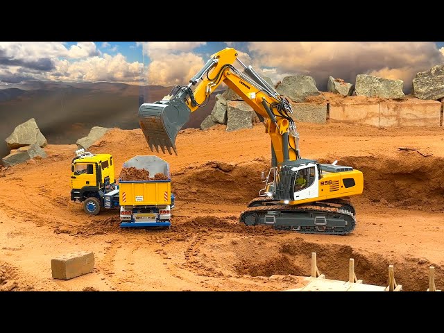 AMAZING RC TRUCK ACTION at the Constrction-site !!