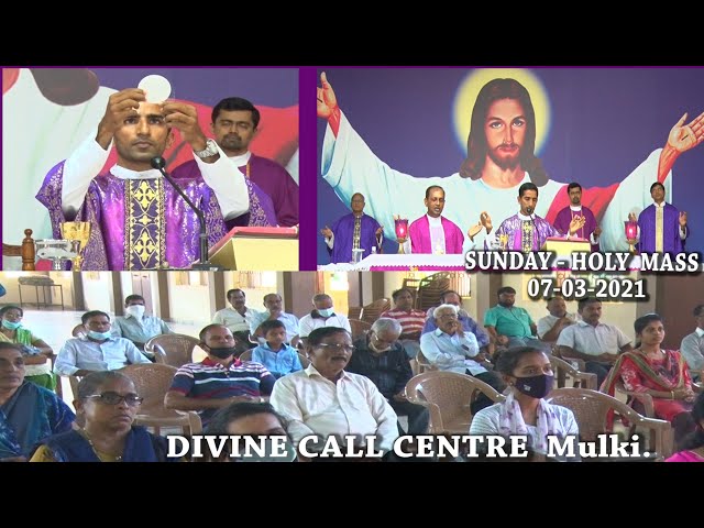 Sunday Holy Mass (07-03-2021) celebrated by Rev.Fr.Alwyn Pinto SVD at Divine Call Centre Mulki