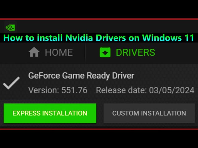 How to install Nvidia Drivers on Windows 11 Directly – (2024 Update) with GeForce Experience