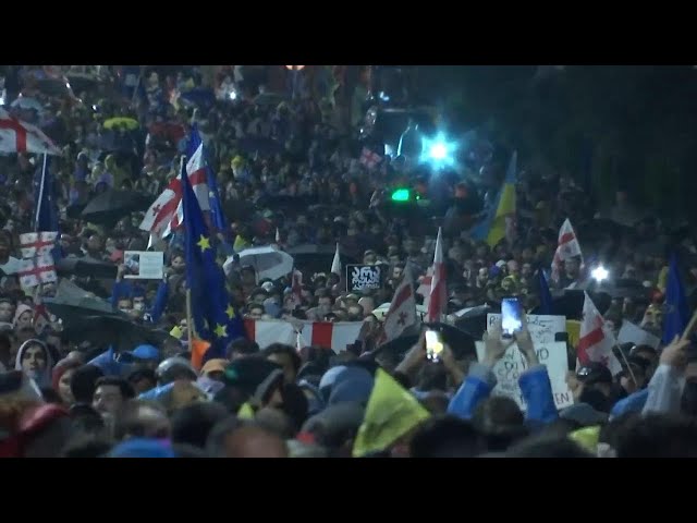 Thousands continue protesting so-called 'Russian law' in Tbilisi