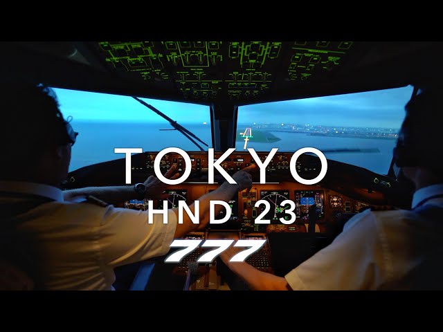 TOKYO HANEDA 23 | BOEING 777 LANDING 4K
