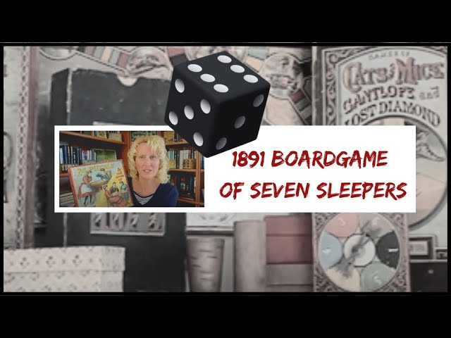 1891 Antique Board Game Seven Sleepers by E I Horsman