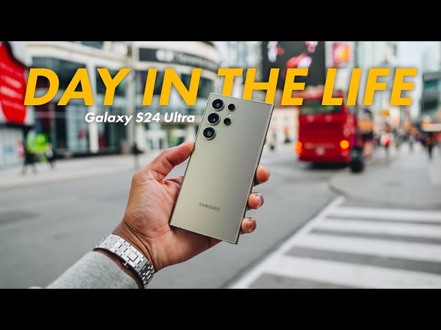 Real Day In The Life Living With Samsung Galaxy S24 Ultra -  (Battery & Camera Test)