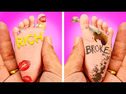 SWITCHED AT BIRTH || Rich VS Broke Family Situations & Family Life Hacks by Kaboom! GO