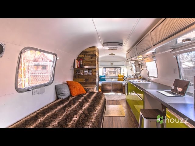 Man Turns '70s Airstream Into a Cool, Happy Home