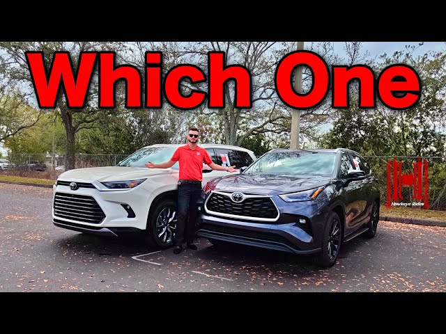 2024 Toyota Grand Highlander vs Toyota Highlander Comparison :All Specs Test Drive