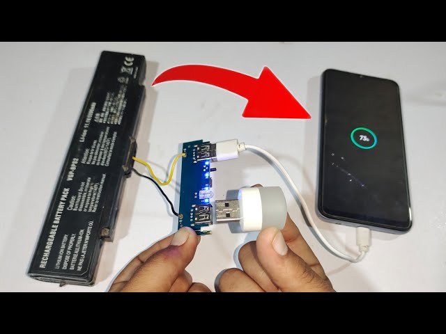 How To Convert Old Laptop Battery Into 18000 mAh Power Bank